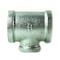Thrifco Plumbing 1-1/4 Inch x 1-1/4 Inch x 3/4 Inch Galvanized Steel Reducer Tee 5217082 - alternate 1